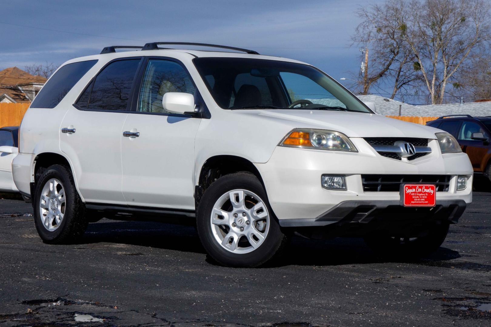 2005 WHITE ACURA MDX Touring with Navigation System (2HNYD18805H) with an 3.5L V6 SOHC 24V engine, 5-SPEED AUTOMATIC transmission, located at 420 E. Kingsbury St., Seguin, TX, 78155, (830) 401-0495, 29.581060, -97.961647 - Photo#0